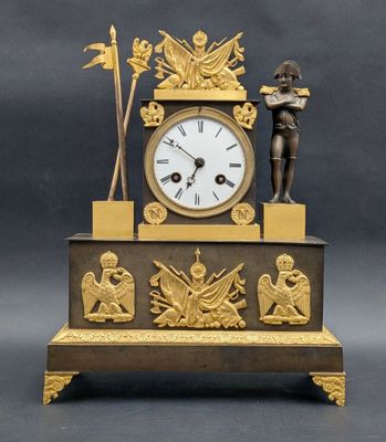 a clock that is sitting on top of a table