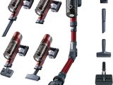 several different types of vacuum cleaners and accessories on a white background
