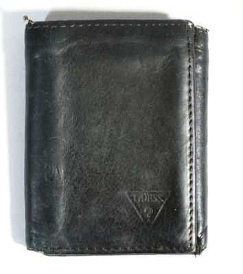 GUESS Portefeuille en cuir noir