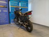 a motorcycle that is parked inside of a building