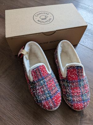 Paire de charentaises de marque CHAUSSE MOUTON