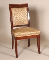 Paire de chaise en acajou et placage d'acajou à dossier rect… (photo 3)
