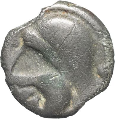 une pièce d'argent portant une tête d'homme