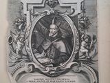 an old engraving of a portrait of a man with a crown on his head