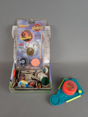 a small box with a variety of items inside of it