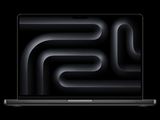 a close up of a laptop computer on a black background