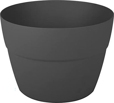 EDA-Pot de fleurs cavalier Cancùn-Diamètre 29cm-8L-Gris Anth…
