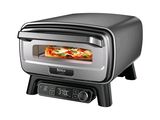 une photo d'un four grille-pain contenant une pizza
