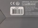 the back of a gray box with a barcode on it