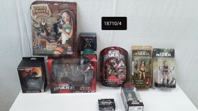 a lot of action figures that are on the table
