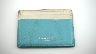 Porte-cartes Radley en cuir bleu et blanc