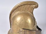 helmet of a roman soldier on a white background