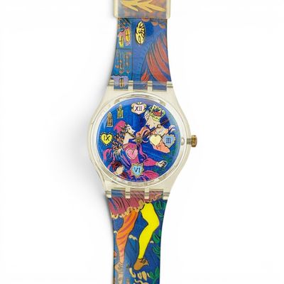 an image of a wrist watch with a cartoon character on it