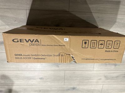 Banc de piano GEWA blanc brillant (normalement). - Photo 1