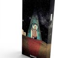 an image of a box with a picture of a man in a space suit on it