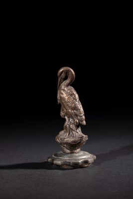 CIGGOGNE ET SA PORTEE Signé L.CARVIN