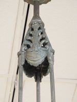 Lustre de style Art Nouveau à trois bras de lumière en bronz… (photo 2)