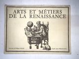 une pancarte accrochée au mur sur laquelle on peut lire « Arts et Métiers de la Renaissance »