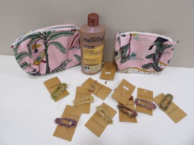 CHEVEUX : Lot de x10 barrettes artisanales florales avec 2 p…