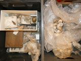 many items in a box that are sitting on a table