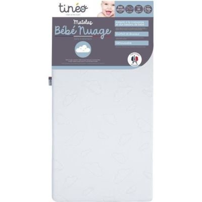 727 / matelas - TINEO - NUAGE - Blanc - Déhoussable - …