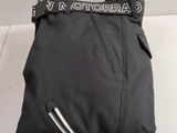 the black bag has a zipper on the side of it