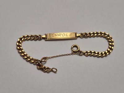 Bracelet de bébé en or jaune 750ème (18K) - Photo 1