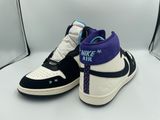 nike air jordan 1 retro black white blue purple