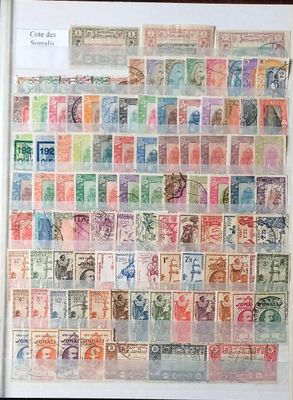 Colonies. COTE des SOMALIS. 220 timbres tous différents.