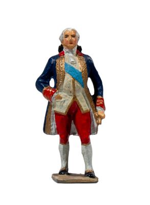 a figurine of a man dressed in a military uniform