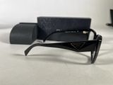 prada sunglasses in black with box and case