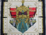 une image représentant une écharpe sur laquelle figure une couronne