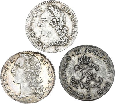 trois pièces d'argent datant du règne du règne du règne du règne du règne du règne du règne du règne du règne du