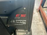 an image of a close up of a truck door with the e - 16 logo on it