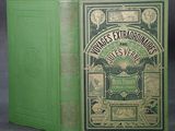the front and back cover of a book with a green cover