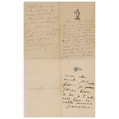 une lettre manuscrite d'une personne à sa mère