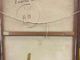 a picture of an old suitcase with writing on it