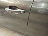 a close up of a door handle on a car