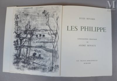 un livre dans lequel figure le dessin d'un paysage