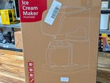 a cardboard box on a wooden table in a store
