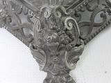 a picture of a silver picture frame on a white table