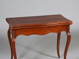pair of antique mahogany side tables with turned legs