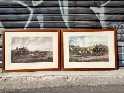 D'après HENDERSON : réunion de deux gravures en couleur "Cha…