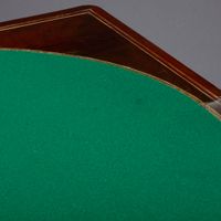 Table à jeux en acajou et placage d’acajou (fentes, chocs, s… (photo 2)