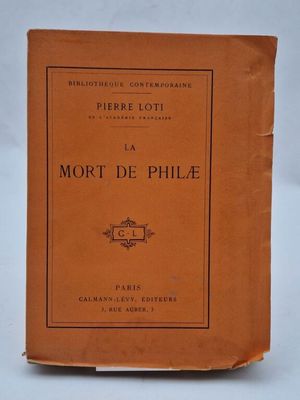 the front cover of a book with the title of a mort de philie