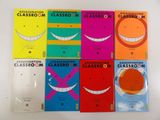 six livres alignés sur une table