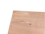 a piece of plywood that has been cut in half