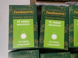 several boxes of sandemetio are stacked on top of each other