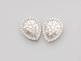 a pair of diamond earrings