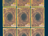 six squares of yellow and black marble tiles with a black background